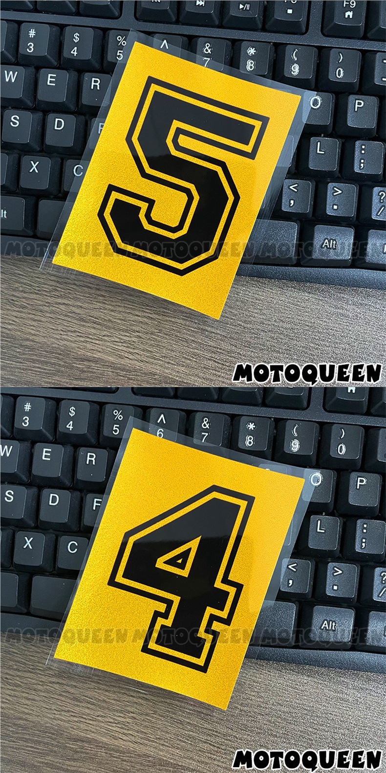 Personalized number plate decals for electric motorcycles, side cover, fuel tank, shock absorber decoration, scratch cover, reflective stickers