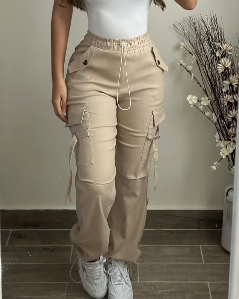 Women's Holiday Daily Simple Style Solid Color Full Length Casual Pants display picture 3