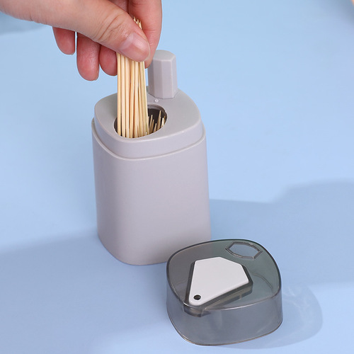 Toothpick box household creative Nordic push-type toothpick tube automatically pops up high-end restaurant hotel toothpick bottle