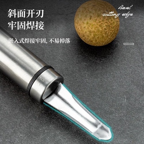 New stainless steel longan and lychee corer Home kitchen longan manual shelling, core removal and meat removal tool
