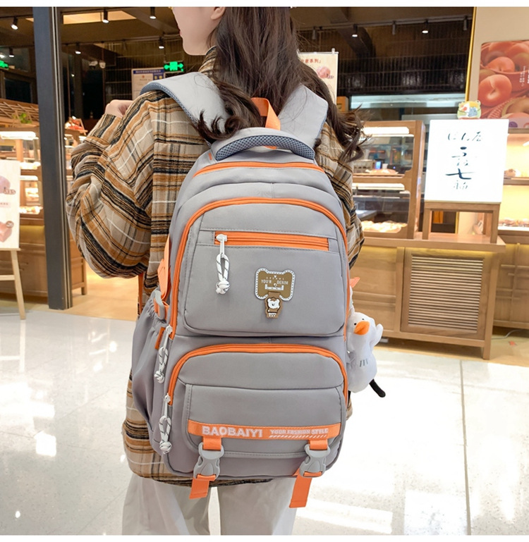 Exquisite schoolbag, large-capacity lightweight backpack for both men and women, backpack for 2024 junior high school, senior high school and college students, for commuting undefined