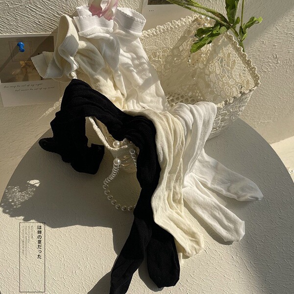 Children's thin white tights