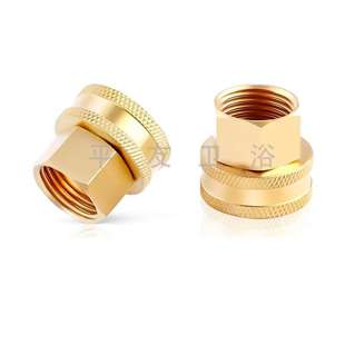 Brass Garden Hose Car Wash 3/4\" Ght to 1/2\" Npt Connector Quick Swivel Connector Adapter