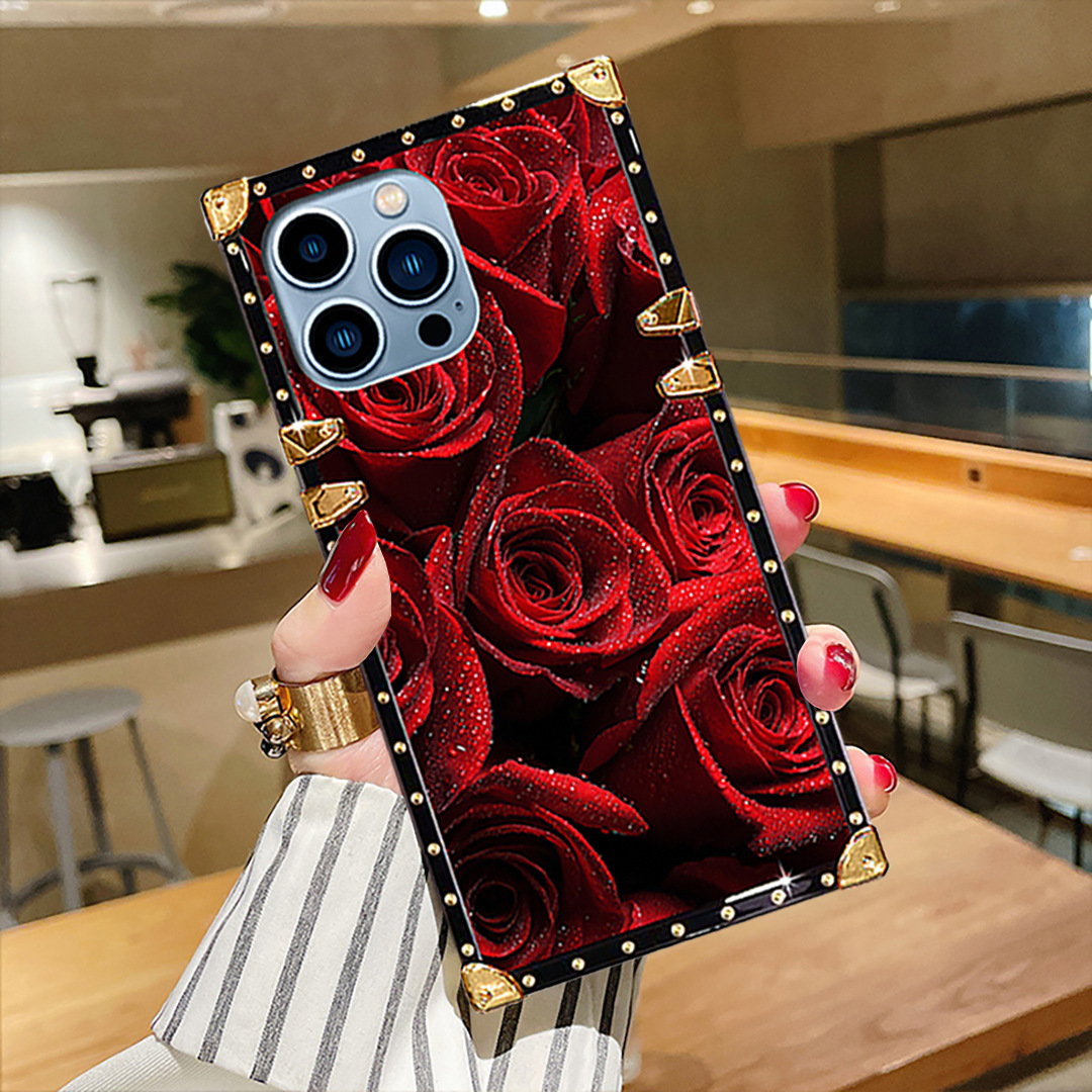 Trendy Phone Case For Iphone 15 Pro And Samsung S24 Ultra Red_voghion.com