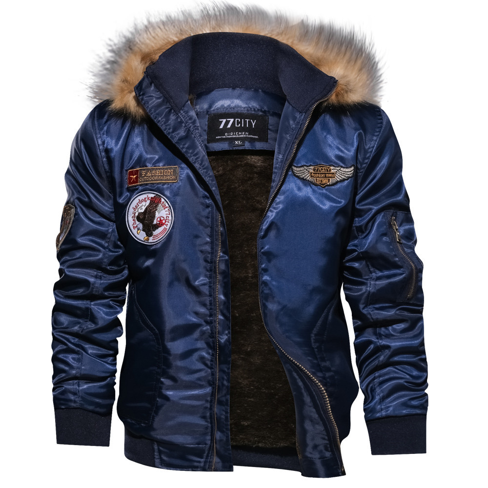 Abbigliamento uomo tuta invernale da volo giacca di cotone larga_voghion.com