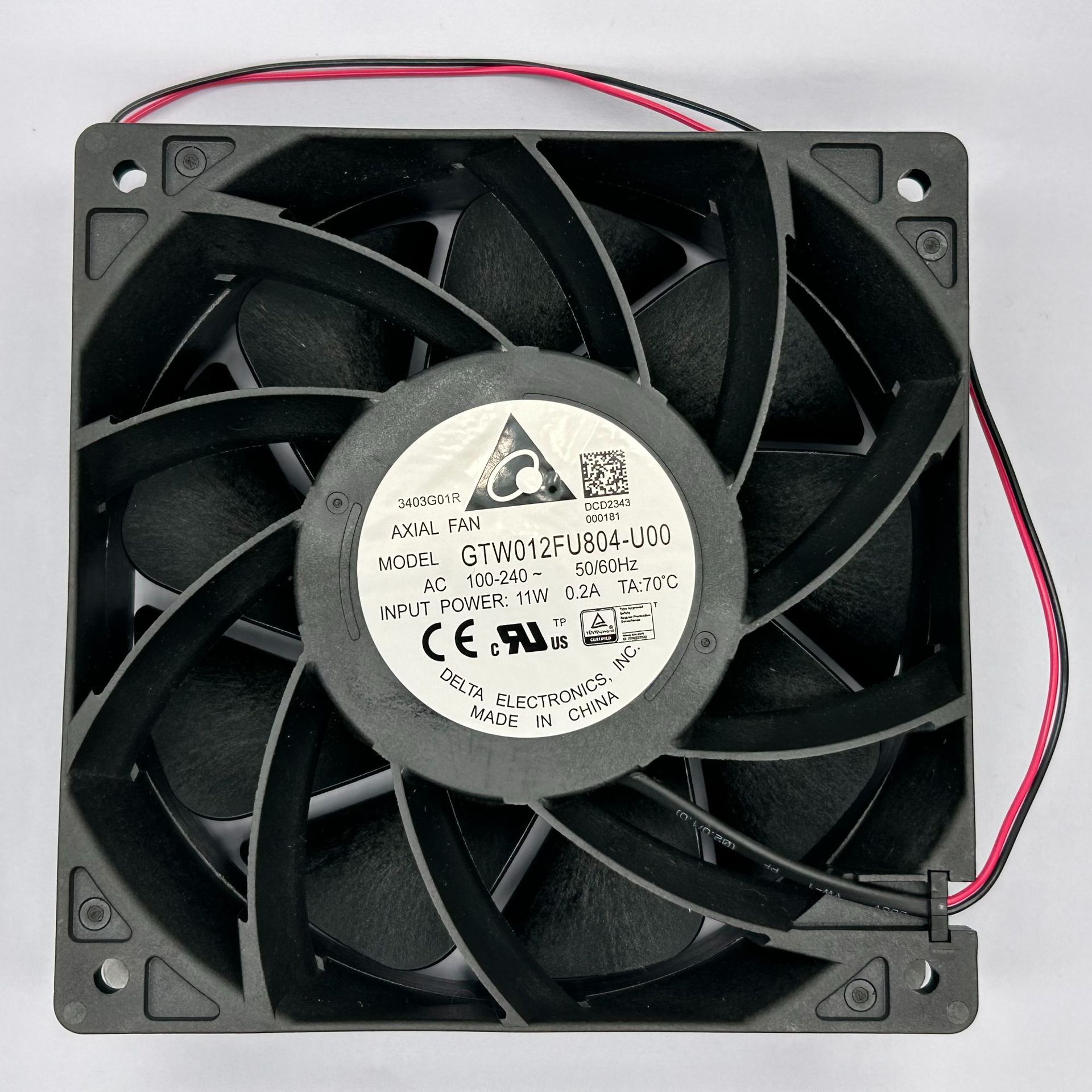 台达风扇  GTW012FU804-U00  散热风扇