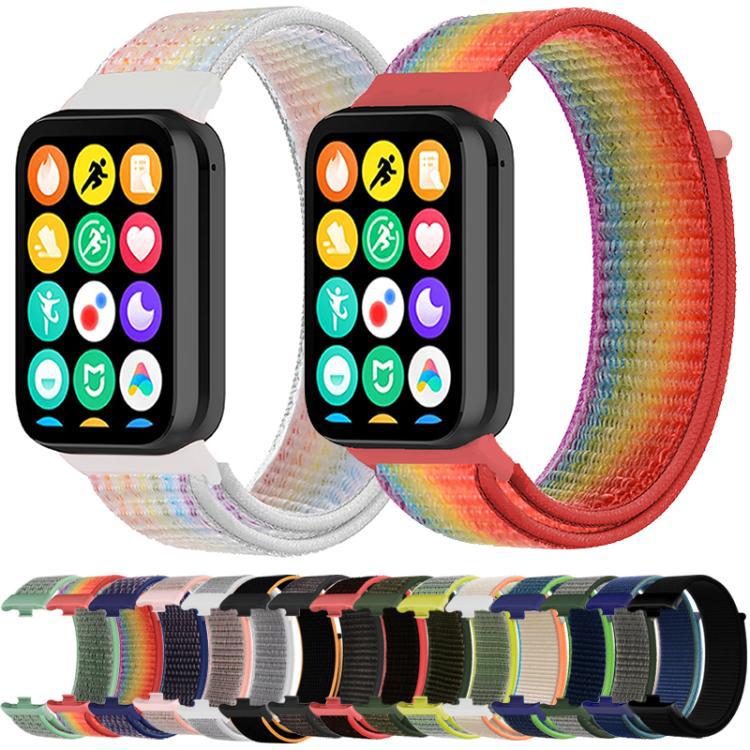 xDfind Nylon Backloop Velcro Bandera para pulsera Xiaomi 9 Pro / 8 Pro / Redmi Watch 6 / 5 / 4