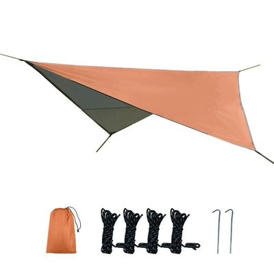 Camping Diamond-Shaped Square Oxford: Avtomobil yan çətirləri - orange-rhombus-320250cm-diagonal-size-as-shown-in-the-picture