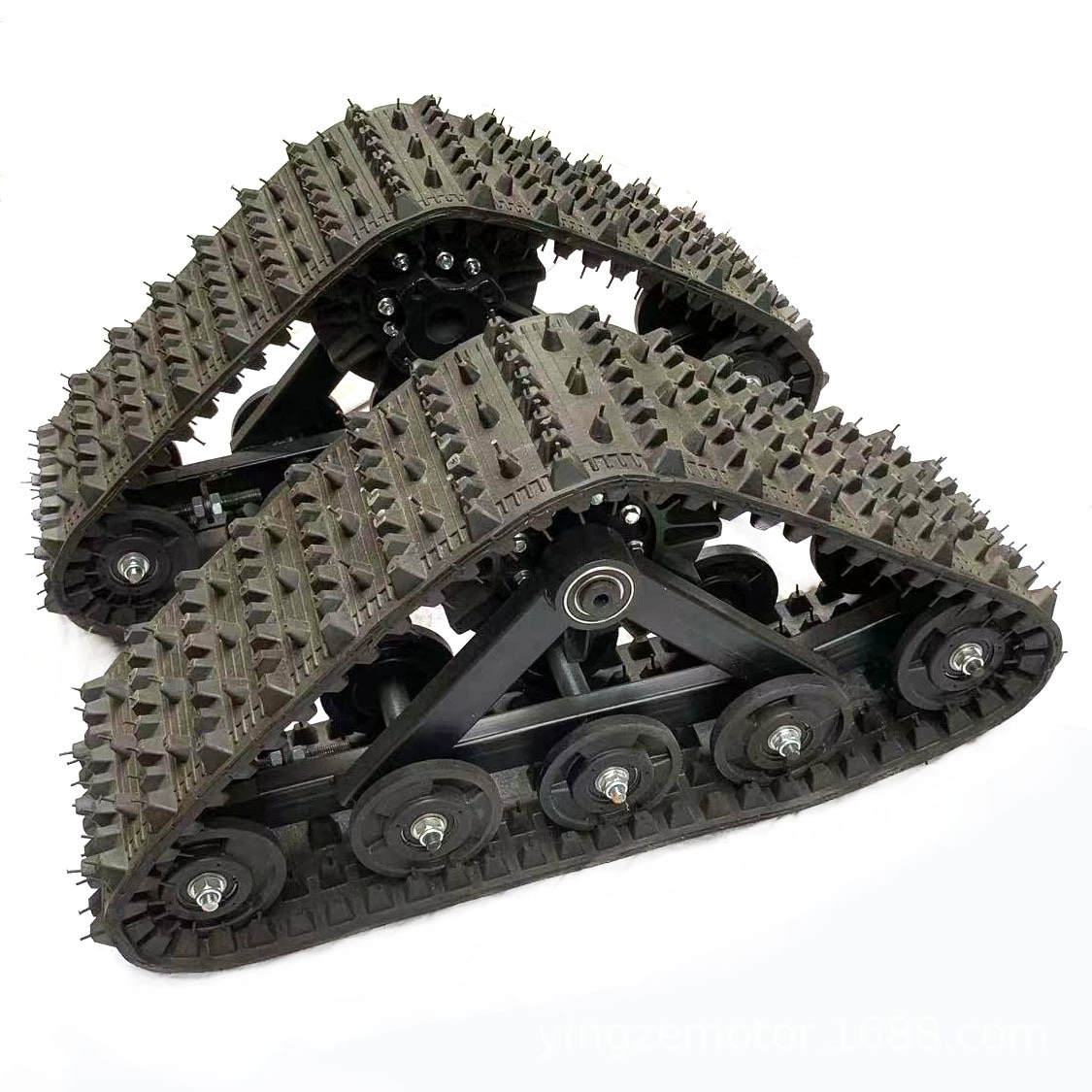 Модифицированный четырехколесный квадроцикл DIY картинг четырехколесный снежный велосипед санки пластина гусеничное колесо треугольное гусеничное колесо