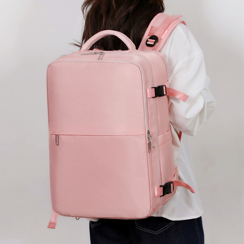 Compensación de zapatos independiente mochila de viaje comprimible de gran capacidad colgante barra de tracción mochila de embarque de negocios mochila de computadora simple