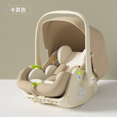 Car child safety seat Basket Baby Sleep Cradle - baby-basket-khaki-khaki