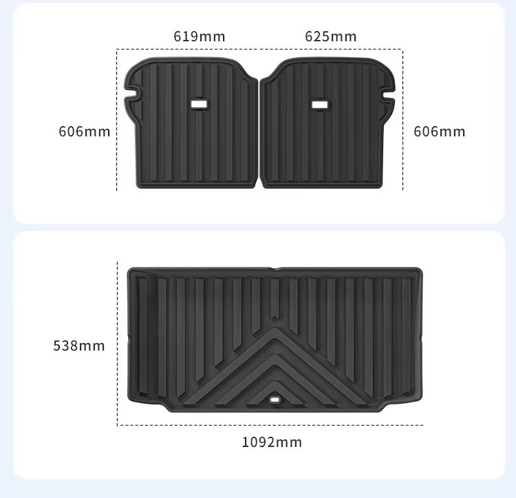 Suitable for 25-26 Models of Chery Icar V23 Car-Specific Tpe Floor Mats, Trunk Mat, and Backrest Cushion