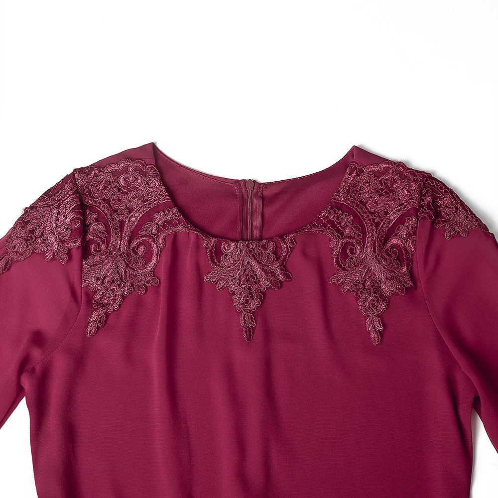 Women's Clothing fashion temperament commuting high waist slimming loose solid color dress _voghion.com