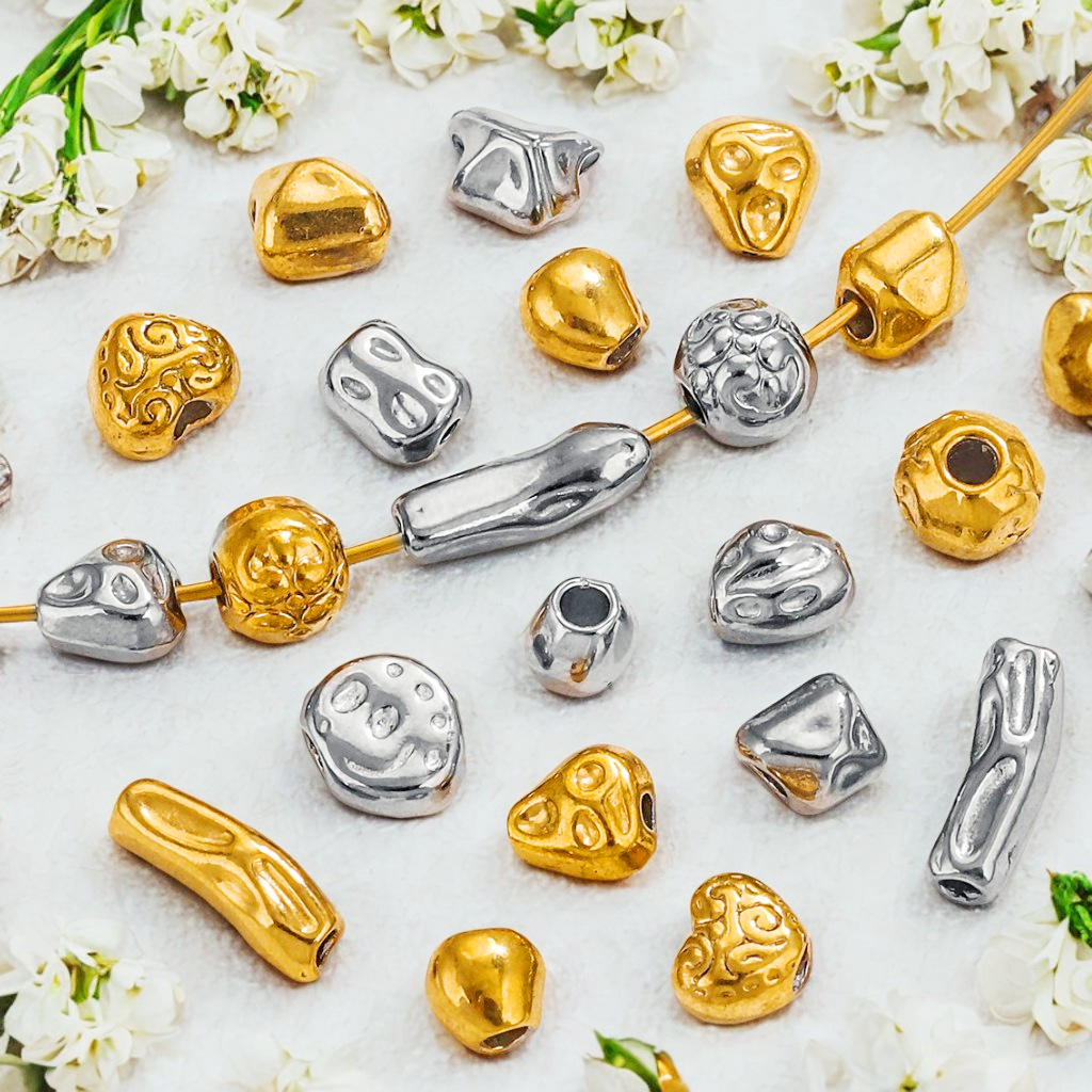 Acero inoxidable barroco viento cuentas cuentas de acero de titanio de Europa y América DIY collar de pulsera accesorios impermeables