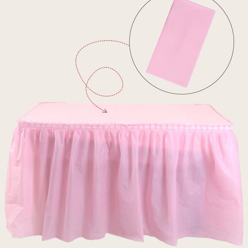 Cross-border disposable tablecloth set, colorful thick waterproof birthday party gathering decoration table runner wedding tablecloth