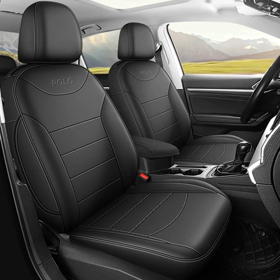 breathable leather car seat cushion, Modelə uyğun (Original) oturacaq örtükləri - mysterious-black-popular-polo-special-standard-edition-volkswagen-polo