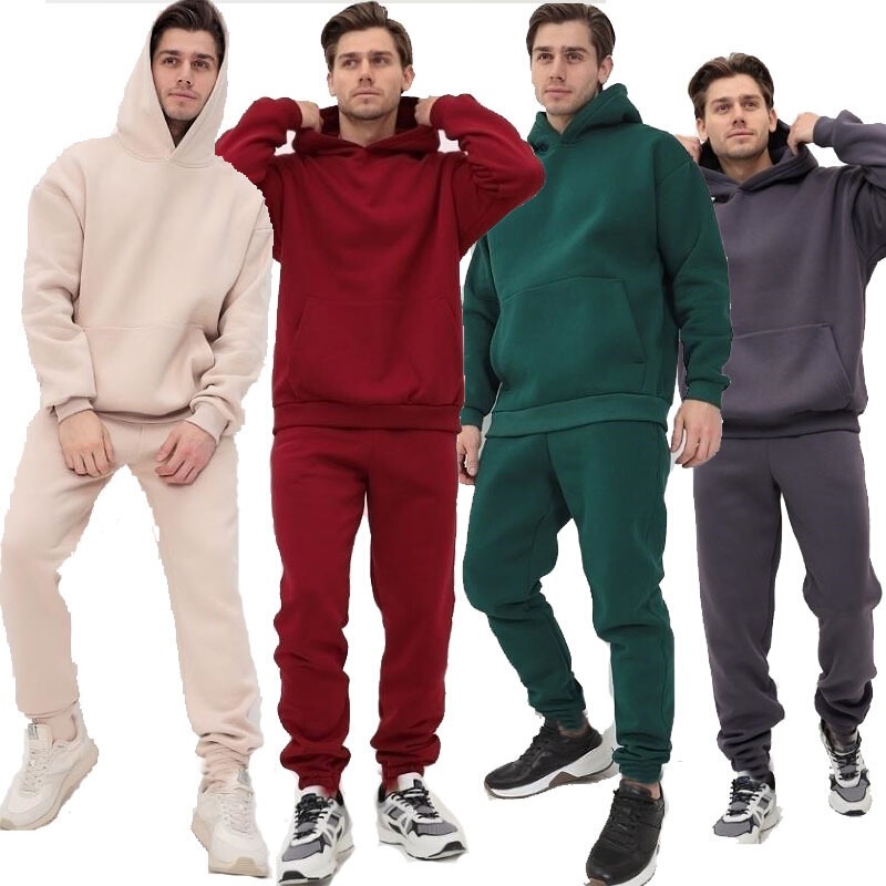 Autumn and Winter Sweatshirt Hooded Pullover Sweatshirt Set Men's Thickened Loose Fit Spring and Autumn Sweatshirt Jogging Sports Suit Autumn and Winter Sweatshirt Hooded Pullover Sweatshirt Set Men's Thickened Loose Fit Spring and Autumn Sweatshirt Jogging Sports Suit