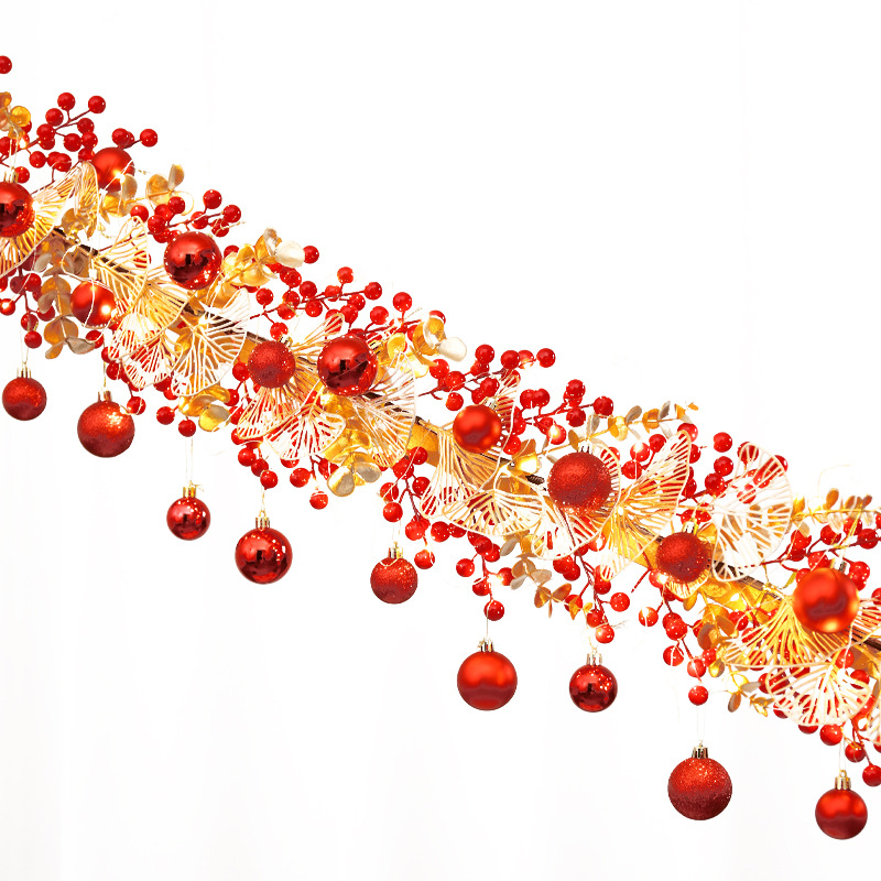 2024 decoración de Año Nuevo Festival de Primavera ambiente fu carácter colgante ratán Año Nuevo puerta colgante escalera barandilla diseño suministros