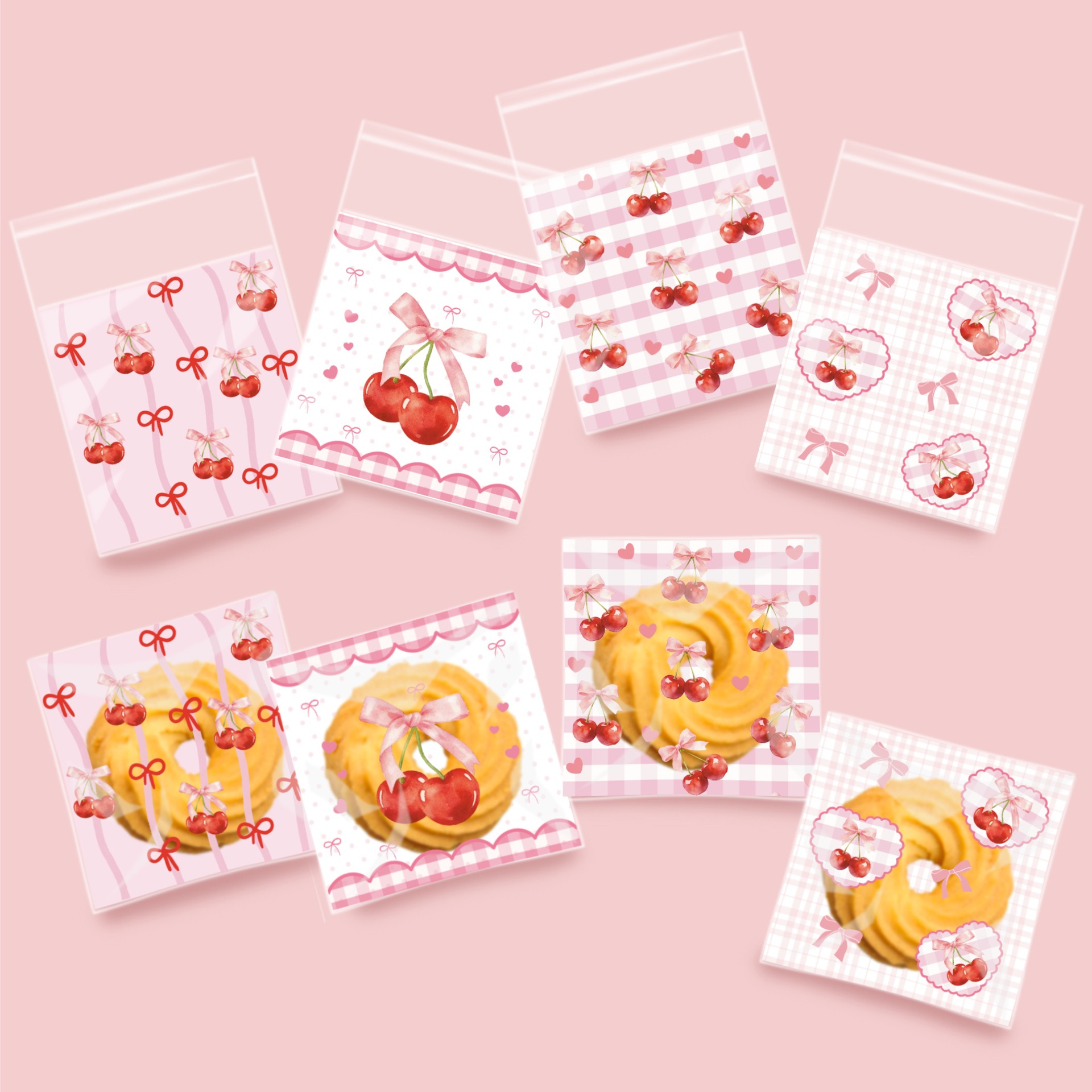 Bolsa Autoadhesiva de Embalaje para Cumpleaños, OPP, Autoadhesivo, para Galletas y Dulces