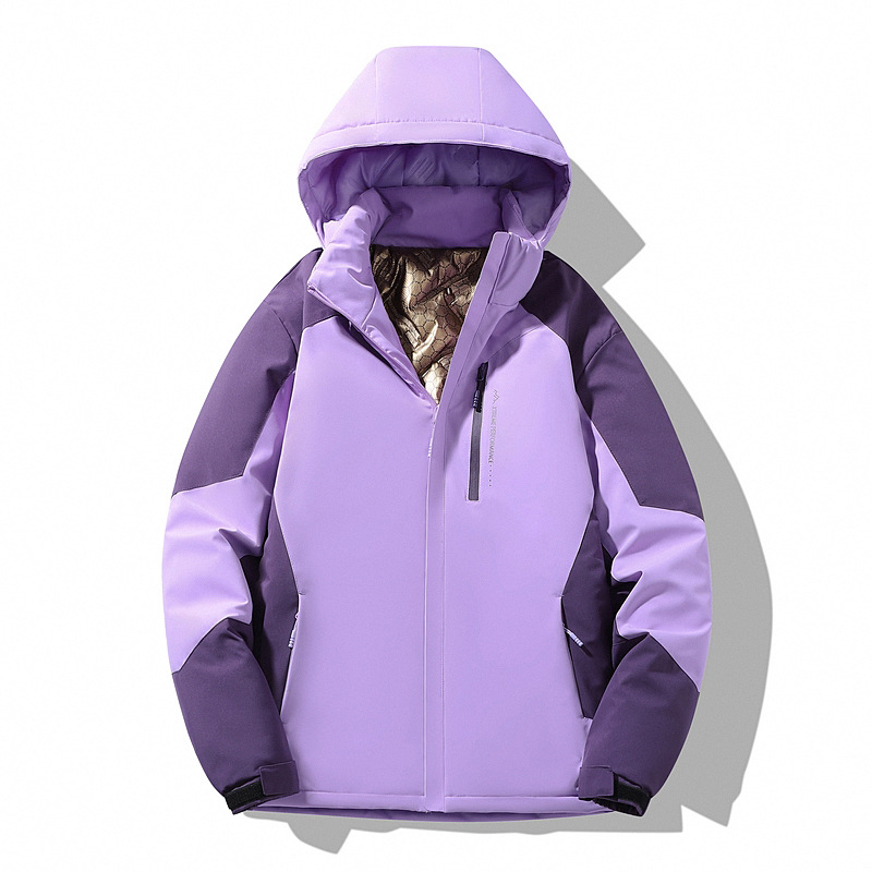 Graphene Cotton Jacket Autumn and Winter Men's and Women's Couple Jacket Cross-Border New Outdoor Windproof and Waterproof Detachable Hood Jacket