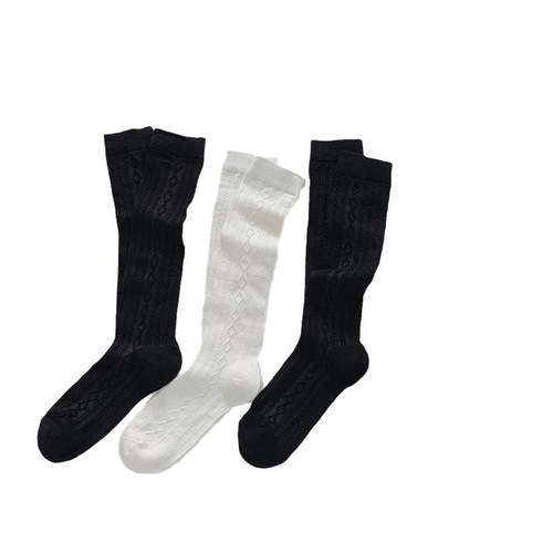 Socks for Girls Summer Calf Socks Ins Trendy Matchable Thin Hole Socks for Girls Cute Japanese JK High Calf Pure Desire Style