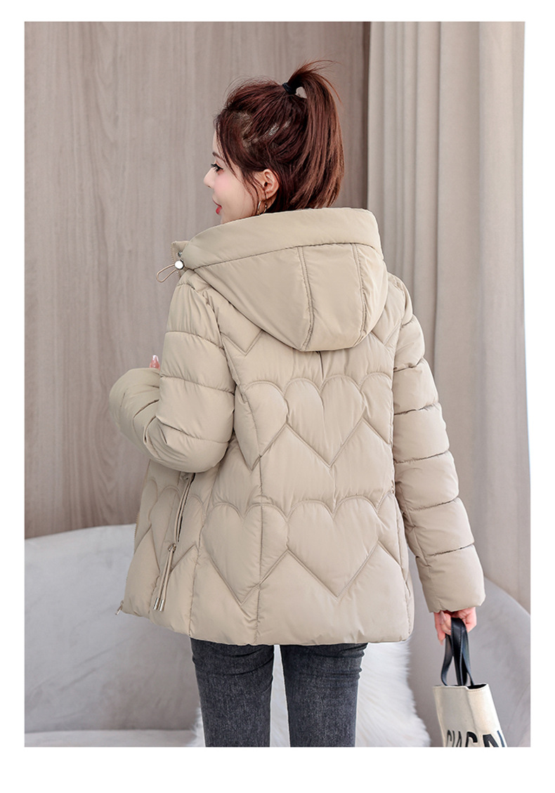 New Short Edition 2024 Korean Version Loose Cotton Jacket Thickened Warm Versatile Women's Coat Down jacket_voghion.com