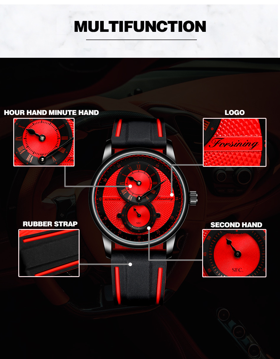 Automatic Mechanical Watch For Men And Women Round Design_voghion.com