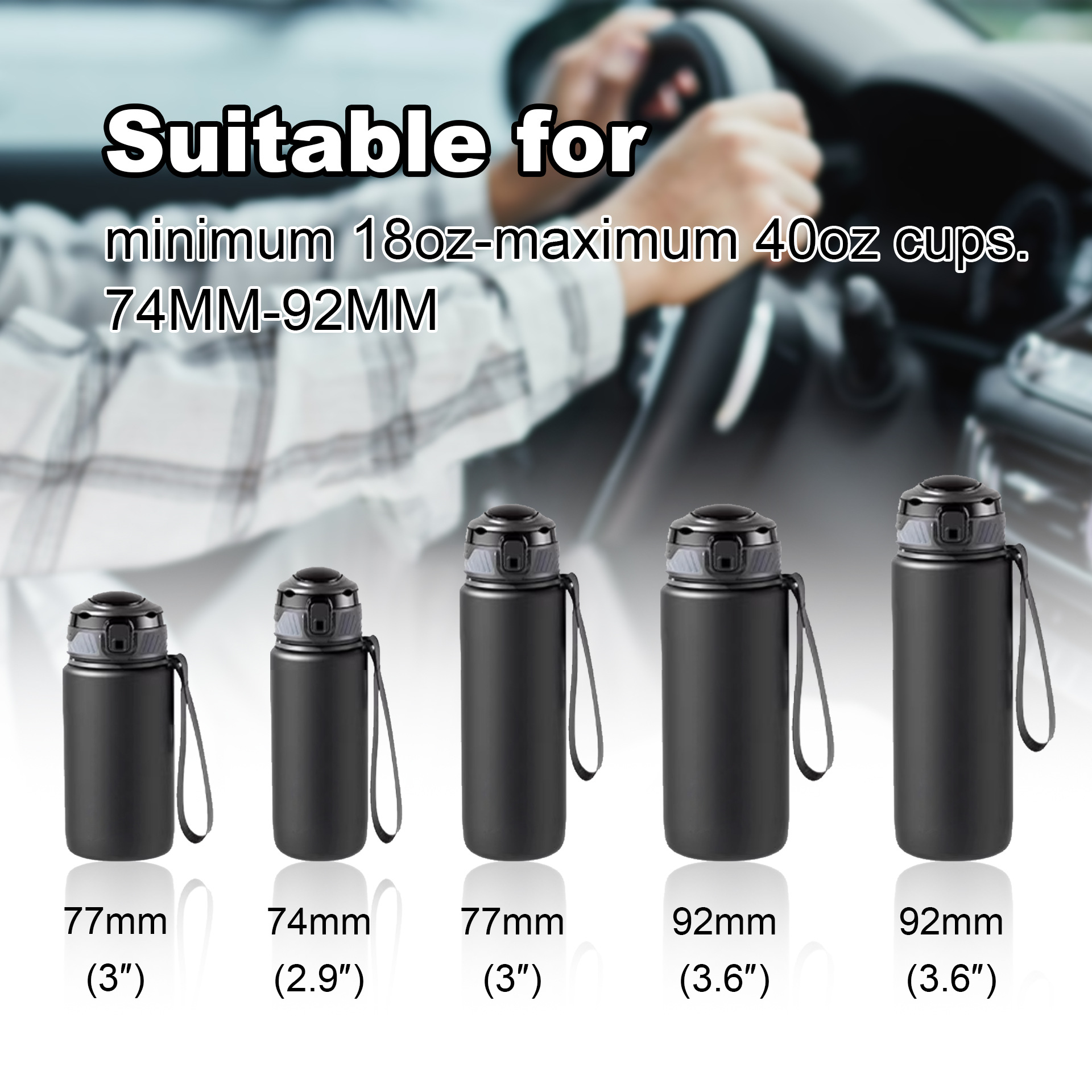 Large Car Cup Holder Rotating Fixed Multifunctional Coffee Drink Car Cup Holder