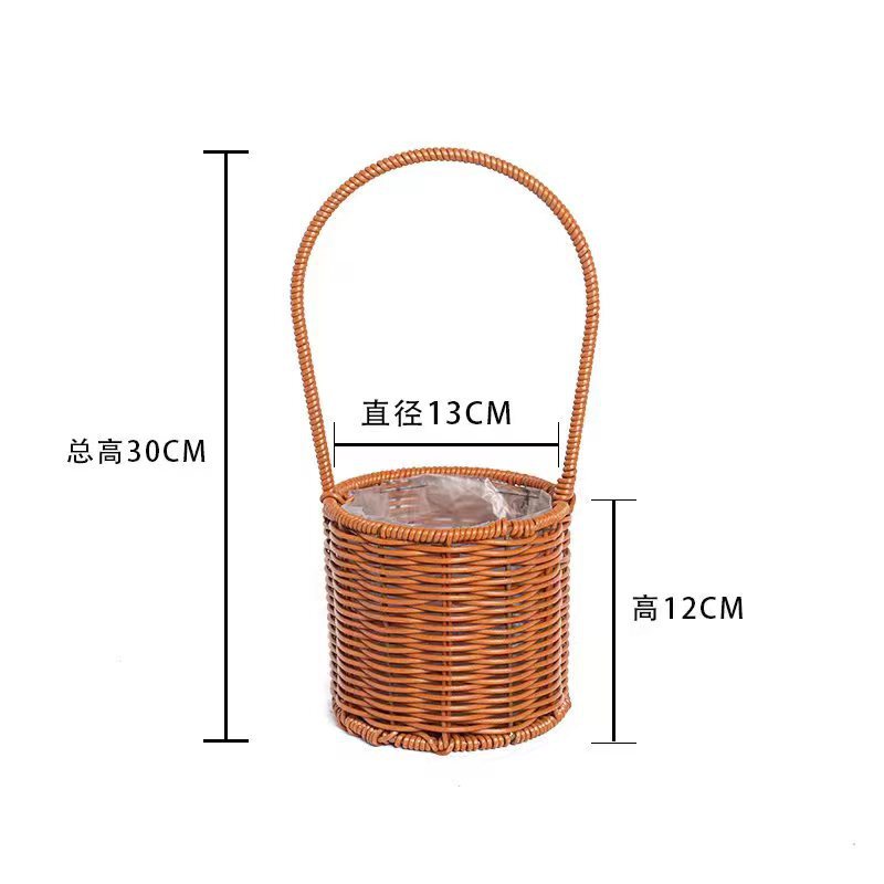 ツイストバスケットdiy花束自作材料包チューリップヒマワリ手作り花は友人の親友にプレゼントする|undefined