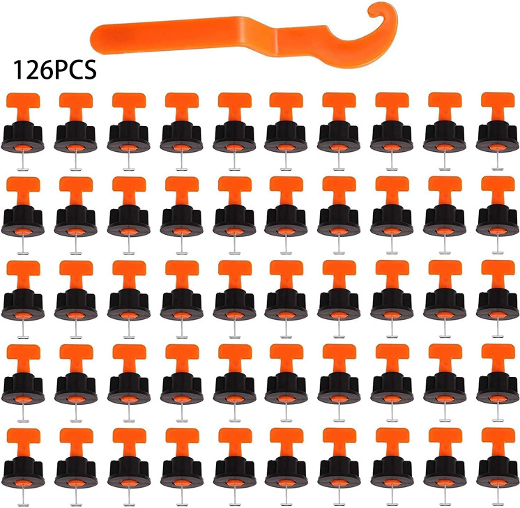 Venta al por mayor transfronteriza de 151pcs nivelador de baldosas de cerámica en forma de T nivelador de ajuste de altura herramienta de posicionamiento de baldosas de metro