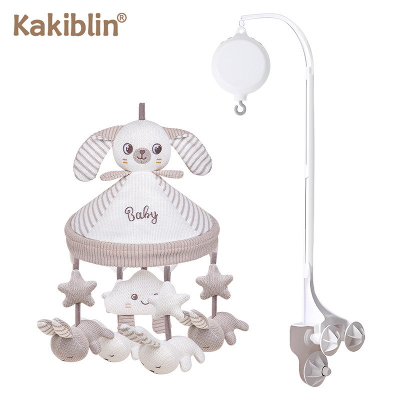 kakiblin 綿ベビーベッドベルベビーベッドサイド音楽回転ガラガラ抗斜視ベッドサイドベルなだめるおもちゃ|undefined