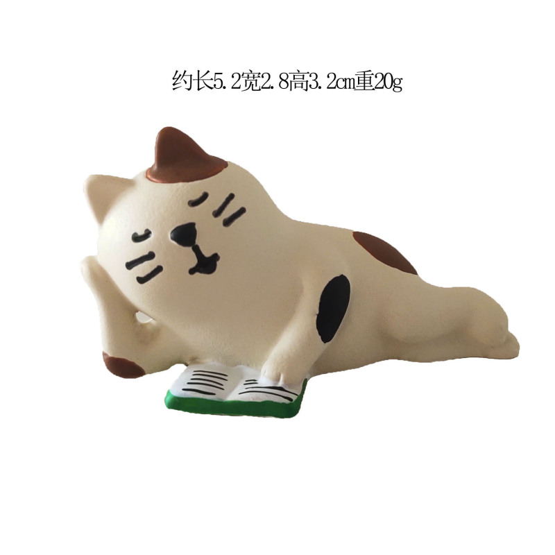 樹脂装飾品コーヒーカエル学生ギフト ZAKKA 流行の手作りブラインドボックス装飾子猫装飾品工芸品|undefined