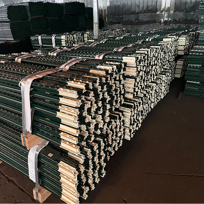 实心立柱三角铁 铁丝网围栏杆防锈Y型牛栏网柱养殖户外铸铁尖头柱