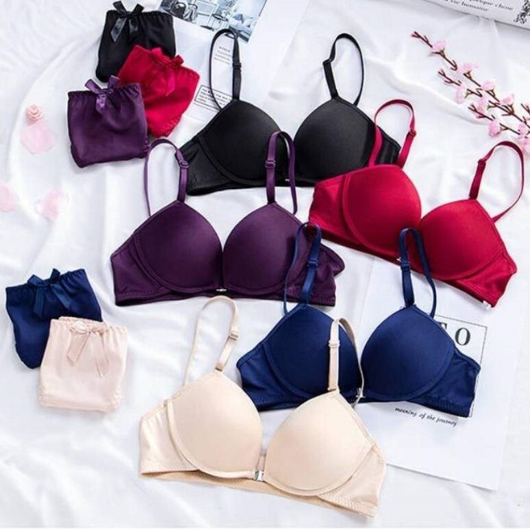 Qiao Mousse Girl Underwear Beautiful Back New Popular Internet Celebrity No Steel Ring Thin Sexy Lace Front Buckle Bra
