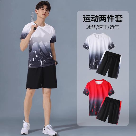 Customized Sports Short-Sleeved Quick-Drying T-Shirts with Pictures, Marathon Crew Neck Shirts, Men's Printed Tops, Quick-Drying Short-Sleeved Shirts