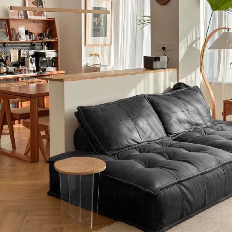 Microfiber leather black (goose down bag)