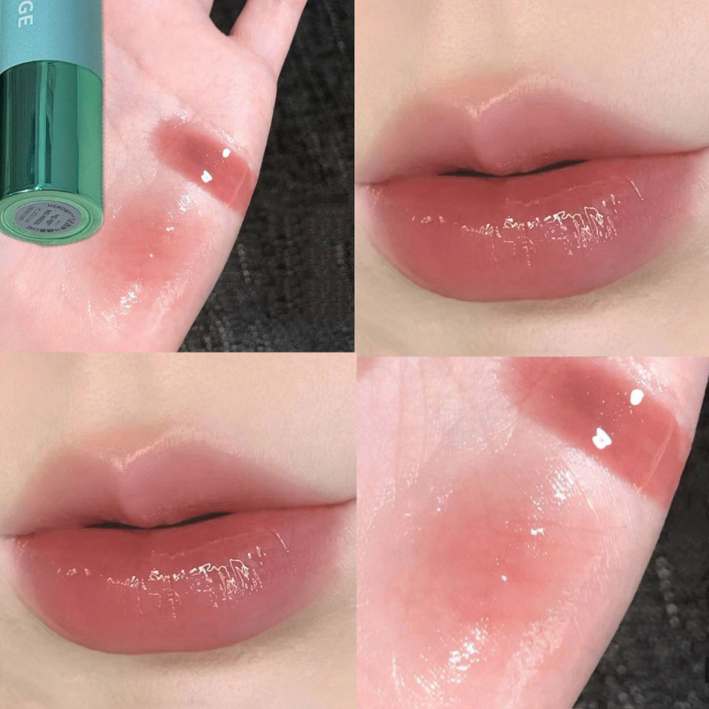 HERORANGE vigor pulsante espejo lápiz labial humectante agua brillante espejo labial blanco lápiz labial
