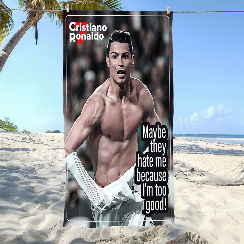 Cross-Border Football Star Cristiano Ronaldo Beach Towel, Quick-Drying and Water-Absorbent Seaside Swimming Sports Towel, Portable Bath Towel Cross-Border Football Star Cristiano Ronaldo Beach Towel, Quick-Drying and Water-Absorbent Seaside Swimming Sports Towel, Portable Bath Towel