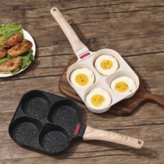 雞蛋漢堡鍋家用麥飯石四孔煎蛋鍋不粘鍋早餐平底鍋蛋堡鍋煎蛋神器