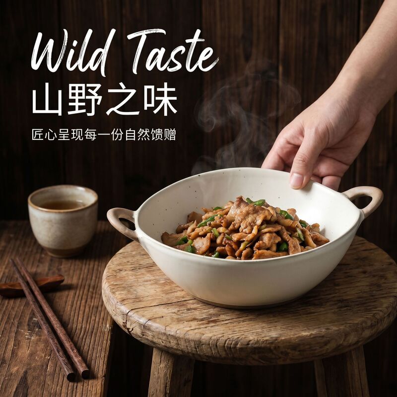 Japanese-Style Coarse Pottery Tableware, Anti-Scald Double-Handle Soup Bowl, Large Ceramic Soup Bowl, Salad Bowl, Ramen Bowl, Suitable for Home and Restaurant Use