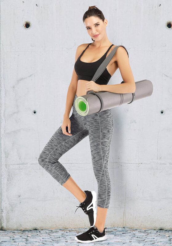 2022 yoga pants with pockets women's cropped pants tights moisture wicking women's yoga sports high waist design