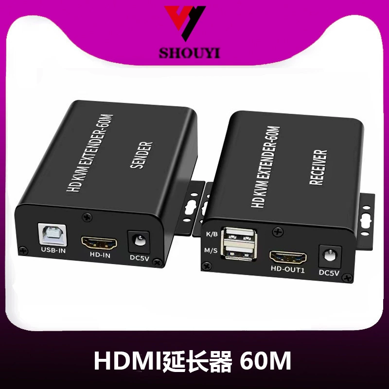 HDMI к сетевому кабелю удлинитель KVM высокий список сетевой кабель 60M 1080P к сетевому передатчику RJ45 60m