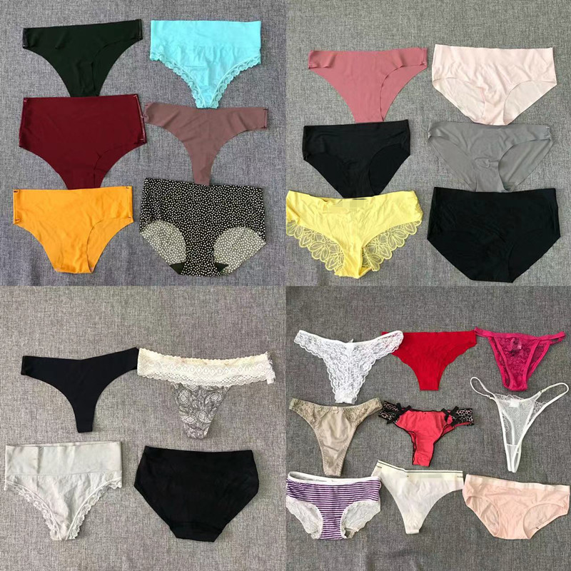 Blemish Handling Miscellaneous Underwear Women's G-string Briefs Sexy Women's Short Clearance Traceless Ice Silk Random
