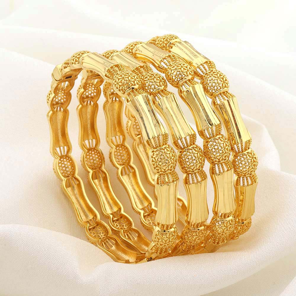 Copper Material Copper Plating 18K Gold Ladies' Bracelet Temperament Entry Lux Hollow Small Waist Dubai Bridal Wedding Jewelry Wholesale