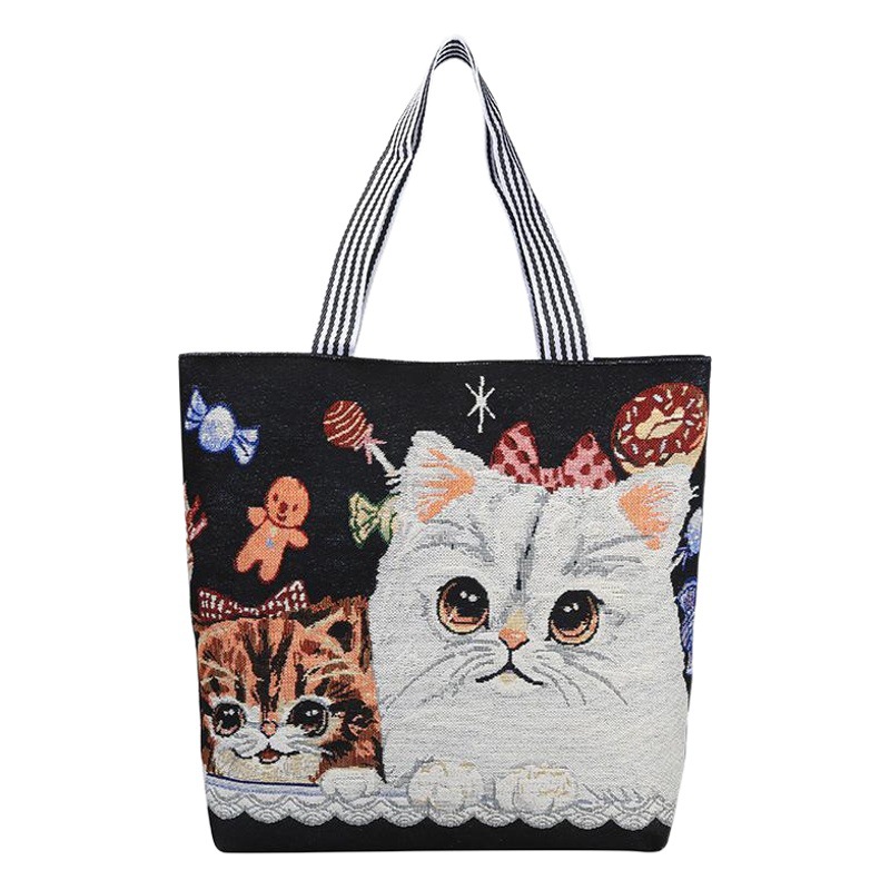 Nuevo bolso de hombro de estilo del sudeste asiático, bolso de compras de estilo étnico para mujer, bolso de estudiante, bolso de lona de doble hombro a la moda con bordado
