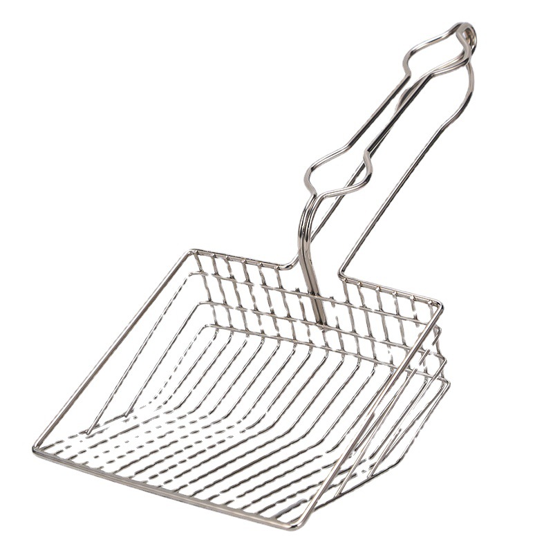 Pala de arena para gatos pala de mierda de gato artefacto pequeño agujero fino Metal Cuchara grande Arena de tofu bentonita pala de arena para gatos suministros