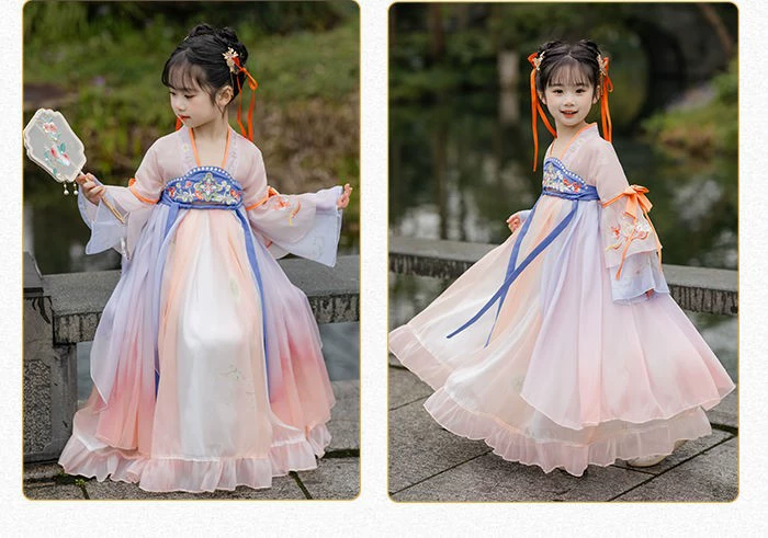Hanfu, children's suit, dress, Chinese style, western style