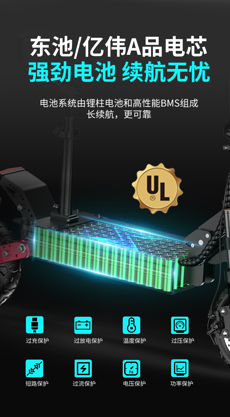 Foreign Trade European and American Export Battery Car Alloy Electric Scooter Driving Small Scooter Folding Scooter