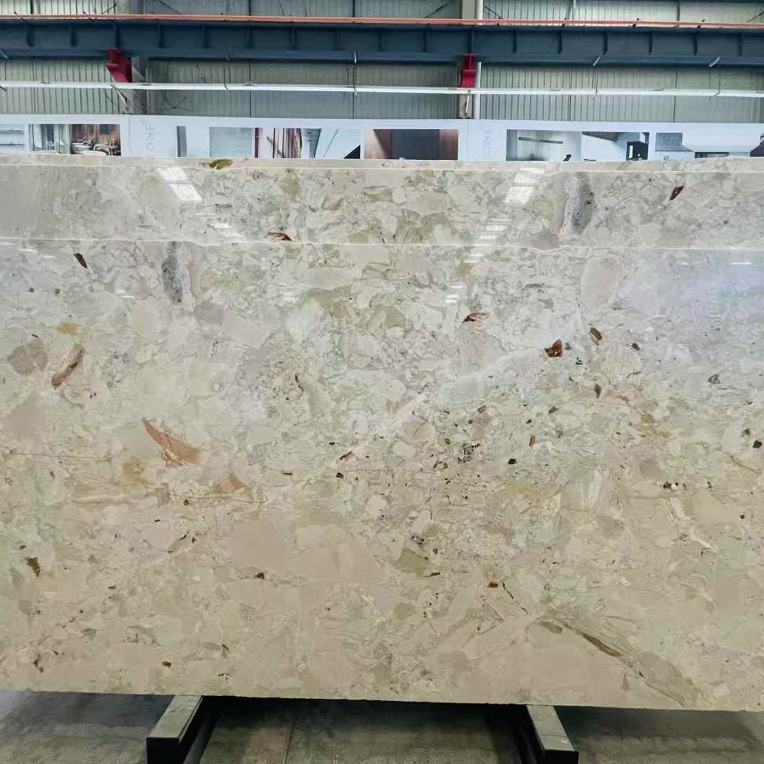 米兰春天奢石背景墙天然 轻奢大理石板厨房岛台石材桌面