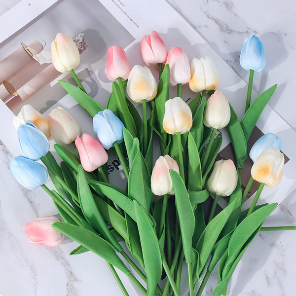 Simulated tulip PU mini tulip simulated home decoration photo props…